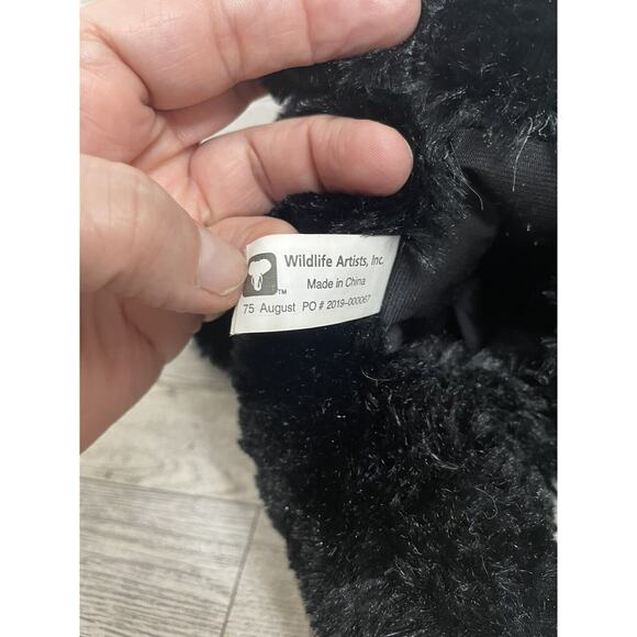 Wildlife Artist Black Bear Plush Hand Puppet Full Body 10” Inch Educational Play - Picture 9 of 10